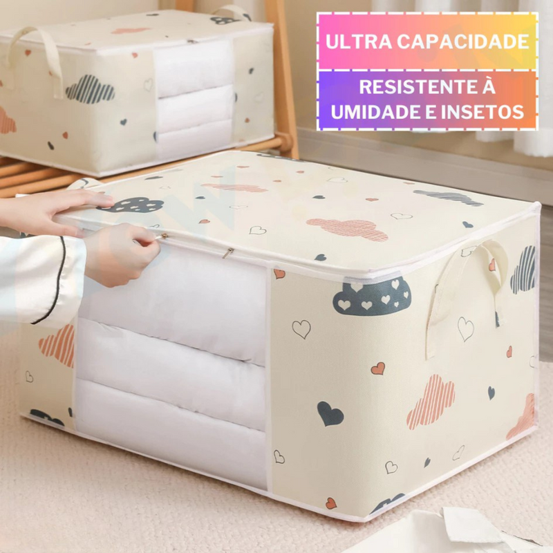 CAIXA | SACO ORGANIZADORA PARA ROUPAS DE CAMA, ROUPAS, COBERTORES! FRETE GRÁTIS