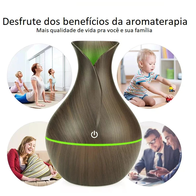 Difusor Aromatizador Umidificador Purificador De Ar Elétrico Ultrassônico | FRETE GRÁTIS
