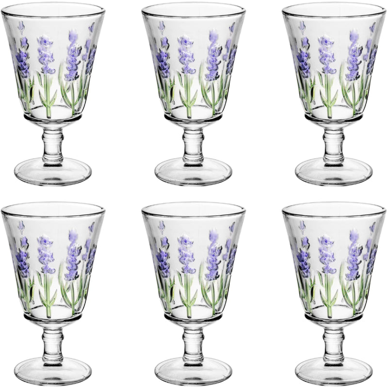 JOGO 6 TAÇAS DECORADAS LAVADA! ELEGÂNCIA E SOFISTICAÇÃO NOS DETALHES.