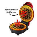Min Máquina de Waffles Elétrica Portátil 220V | Frete grátis